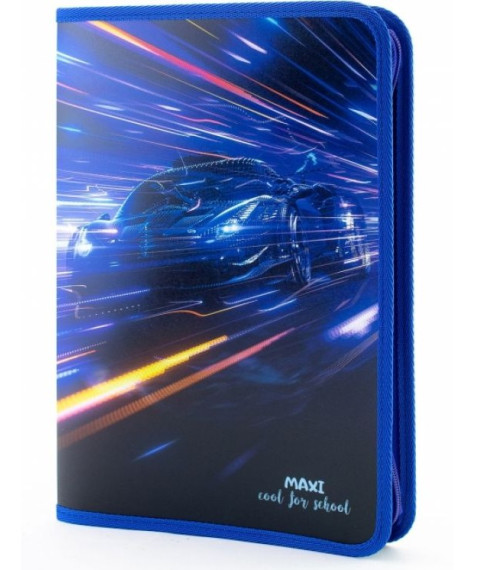 Mapa cu fermoar Maxi A4 (plastic/color) MX32023